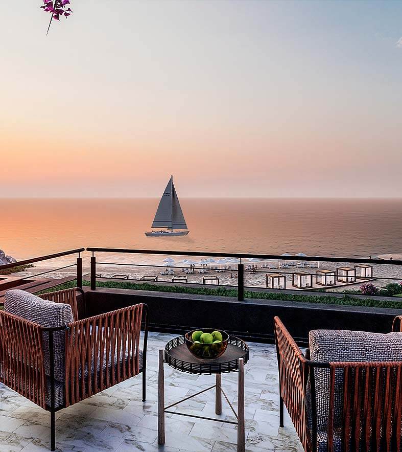 Beachfront luxurious apartments